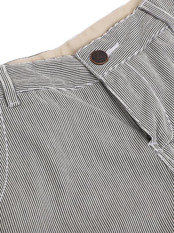 Boys Natural Striped Short Woven Trouser image number 2